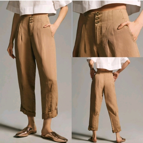 Marrakesh Pants - Marrakesh Anthropologie Linen Lyocel Pants Size 25